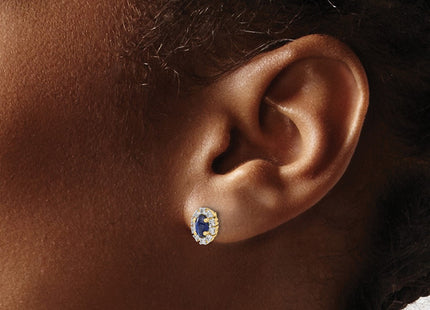 14k Yellow Gold Earrings Style EM5591 - Classique Jewelry Inc.