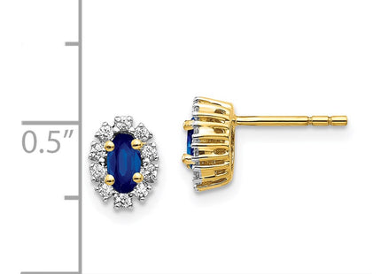 14k Yellow Gold Earrings Style EM5591 - Classique Jewelry Inc.