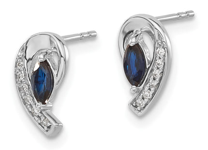 14k White Gold Earrings Style EM5592 - Classique Jewelry Inc.