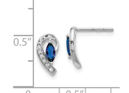 14k White Gold Earrings Style EM5592 - Classique Jewelry Inc.