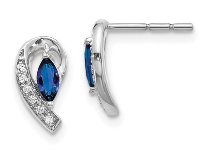 14k White Gold Earrings Style EM5592 - Classique Jewelry Inc.
