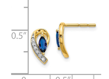 14k Yellow Gold Earrings Style EM5592 - Classique Jewelry Inc.