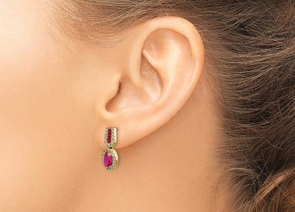 14k Yellow Gold Earrings Style EM5597 - Classique Jewelry Inc.