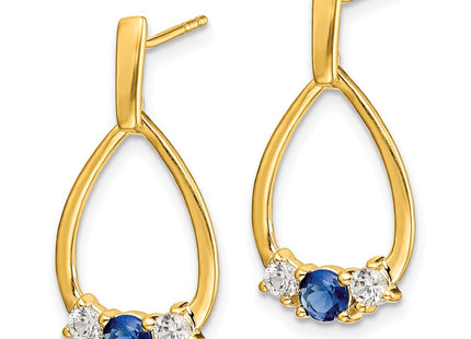 14k Yellow Gold Earrings Style EM5598 - Classique Jewelry Inc.