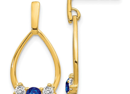 14k Yellow Gold Earrings Style EM5598 - Classique Jewelry Inc.
