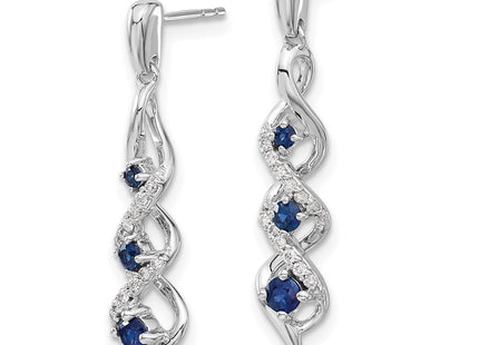14k White Gold Earrings Style EM5599 - Classique Jewelry Inc.