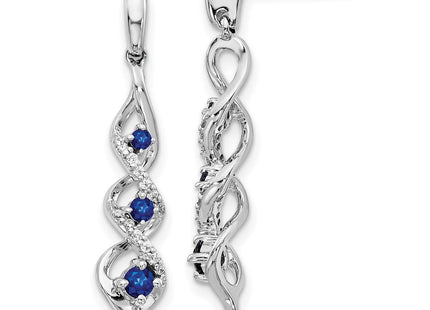 14k White Gold Earrings Style EM5599 - Classique Jewelry Inc.