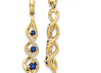 14k Yellow Gold Earrings Style EM5599 - Classique Jewelry Inc.