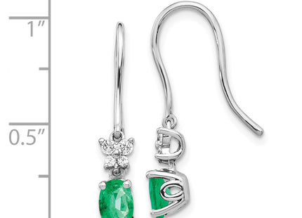14k White Gold Earrings Style EM5600 - Classique Jewelry Inc.