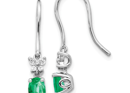 14k White Gold Earrings Style EM5600 - Classique Jewelry Inc.