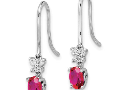 14k White Gold Earrings Style EM5600 - Classique Jewelry Inc.