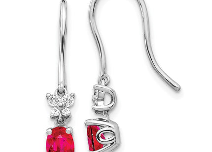 14k White Gold Earrings Style EM5600 - Classique Jewelry Inc.