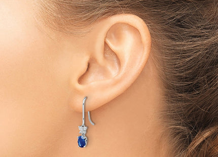 14k White Gold Earrings Style EM5600 - Classique Jewelry Inc.