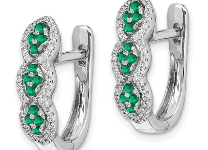 14k White Gold Earrings Style EM5601 - Classique Jewelry Inc.