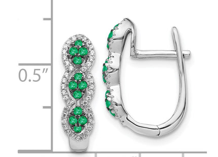 14k White Gold Earrings Style EM5601 - Classique Jewelry Inc.