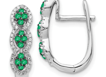 14k White Gold Earrings Style EM5601 - Classique Jewelry Inc.