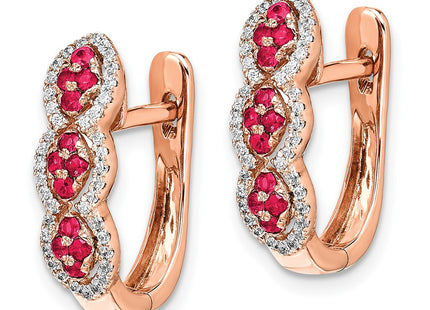 14k Rose Gold Earrings Style EM5601 - Classique Jewelry Inc.