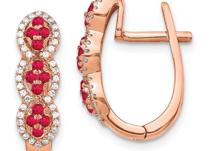 14k Rose Gold Earrings Style EM5601 - Classique Jewelry Inc.