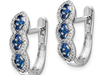 14k White Gold Earrings Style EM5601 - Classique Jewelry Inc.
