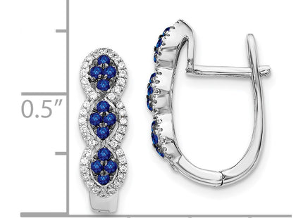 14k White Gold Earrings Style EM5601 - Classique Jewelry Inc.