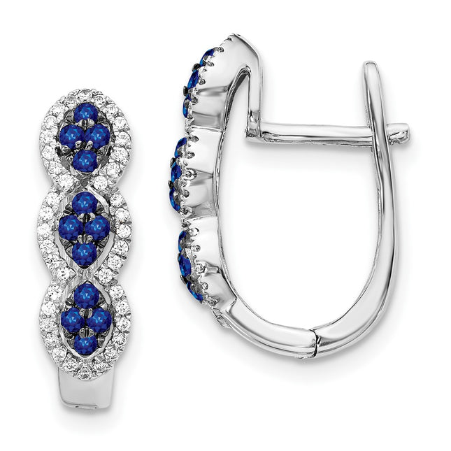 14k White Gold Earrings Style EM5601 - Classique Jewelry Inc.