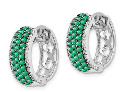 14k White Gold Earrings Style EM5602 - Classique Jewelry Inc.
