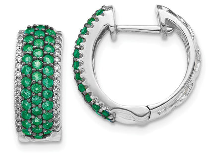 14k White Gold Earrings Style EM5602 - Classique Jewelry Inc.