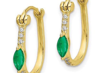 14k Yellow Gold Earrings Style EM5603 - Classique Jewelry Inc.