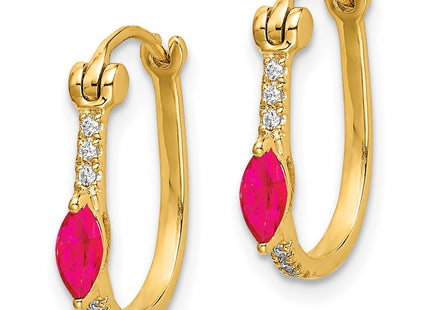 14k Yellow Gold Earrings Style EM5603 - Classique Jewelry Inc.