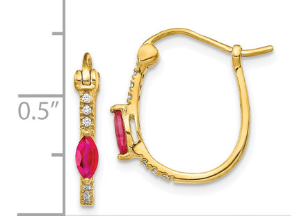 14k Yellow Gold Earrings Style EM5603 - Classique Jewelry Inc.