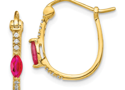14k Yellow Gold Earrings Style EM5603 - Classique Jewelry Inc.