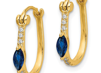 14k Yellow Gold Earrings Style EM5603 - Classique Jewelry Inc.