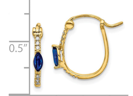 14k Yellow Gold Earrings Style EM5603 - Classique Jewelry Inc.
