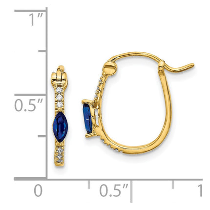 14k Yellow Gold Earrings Style EM5603 - Classique Jewelry Inc.