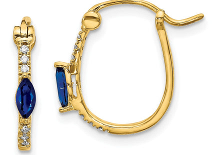 14k Yellow Gold Earrings Style EM5603 - Classique Jewelry Inc.