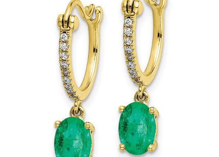 14k Yellow Gold Earrings Style EM5604 - Classique Jewelry Inc.
