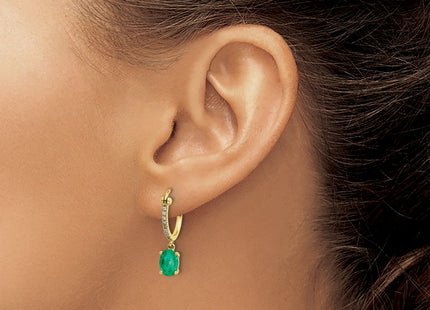 14k Yellow Gold Earrings Style EM5604 - Classique Jewelry Inc.