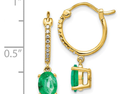 14k Yellow Gold Earrings Style EM5604 - Classique Jewelry Inc.