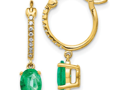 14k Yellow Gold Earrings Style EM5604 - Classique Jewelry Inc.