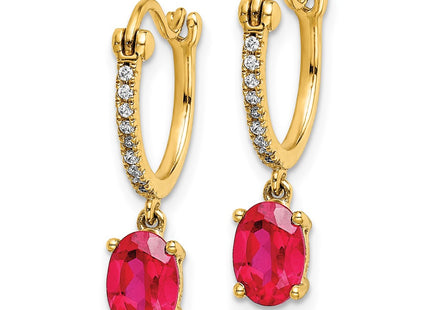 14k Yellow Gold Earrings Style EM5604 - Classique Jewelry Inc.