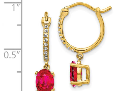 14k Yellow Gold Earrings Style EM5604 - Classique Jewelry Inc.