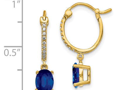14k Yellow Gold Earrings Style EM5604 - Classique Jewelry Inc.