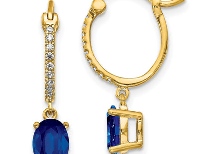 14k Yellow Gold Earrings Style EM5604 - Classique Jewelry Inc.