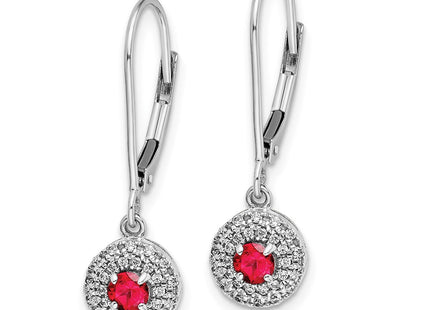 14k White Gold Earrings Style EM5605 - Classique Jewelry Inc.