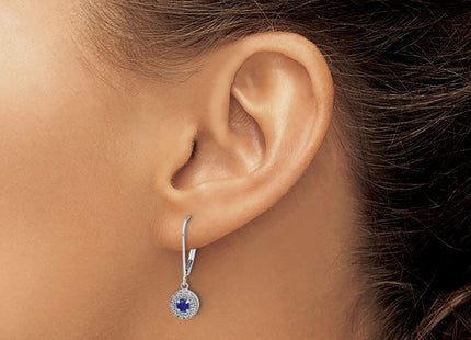 14k White Gold Earrings Style EM5605 - Classique Jewelry Inc.