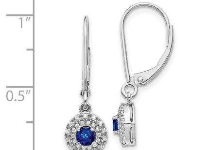 14k White Gold Earrings Style EM5605 - Classique Jewelry Inc.