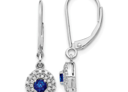 14k White Gold Earrings Style EM5605 - Classique Jewelry Inc.