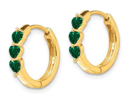14k Yellow Gold Earrings Style EM5606 - Classique Jewelry Inc.