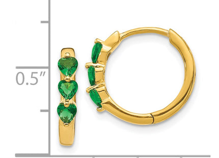 14k Yellow Gold Earrings Style EM5606 - Classique Jewelry Inc.