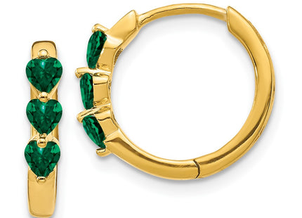 14k Yellow Gold Earrings Style EM5606 - Classique Jewelry Inc.